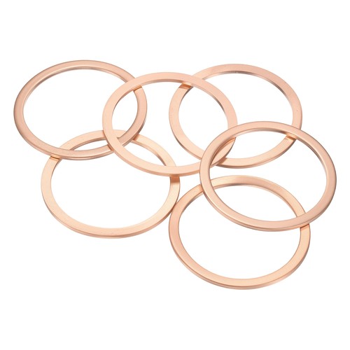 Pcs flat copper washers - 6,