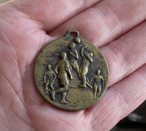 Vintage bronze volleyball - vintage,