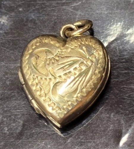 Vintage rolled gold heart - vintage,