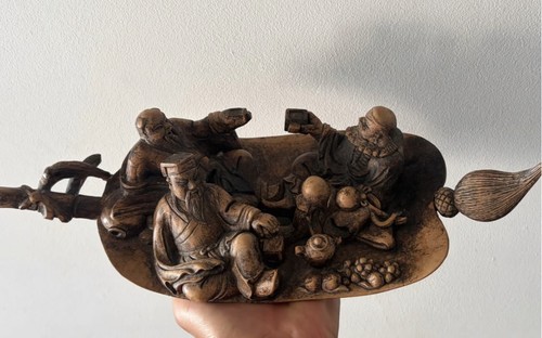 Chinese hand carved - chinese, wooden