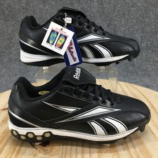 NEW Reebok Shoes Mens 8 Hexride Metal Spike Baseball Cleats Sneakers Black