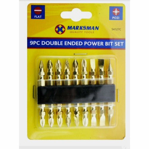 9pc gold double ended screw - gold,
