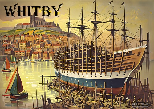 Whitby vintage british travel - vintage,