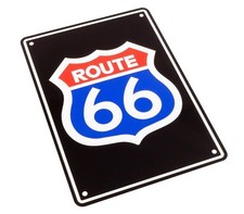ROUTE 66 ALUMINIUM WALL SIGN