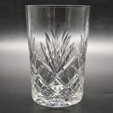 Edinburgh Crystal Drinking Tumbler OBAN Pattern Cut Glass 240ml Scottish Vintage