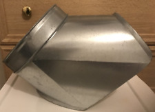 Metal Duct Pipe 200 mm Curved Boot  Duct Ventilation pipe Fan ducting Galvanised