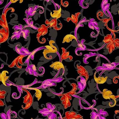 Michael miller fabric - fabric, leafy