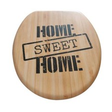 Universal Classic Oval Shaped Design Home Sweet Home Printed Toilet Seat |