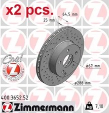 X2 PCS FRONT BRAKE DISC ROTOS