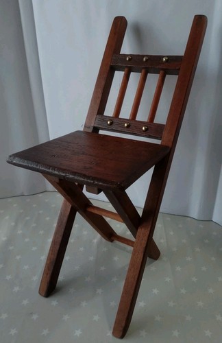 Antique wooden oak folding - wooden,