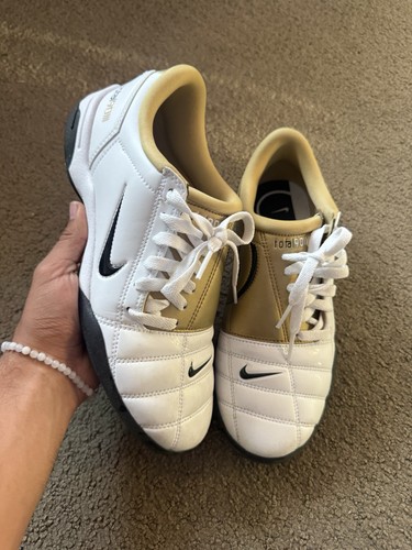 Nike t90 white gold - nike,
