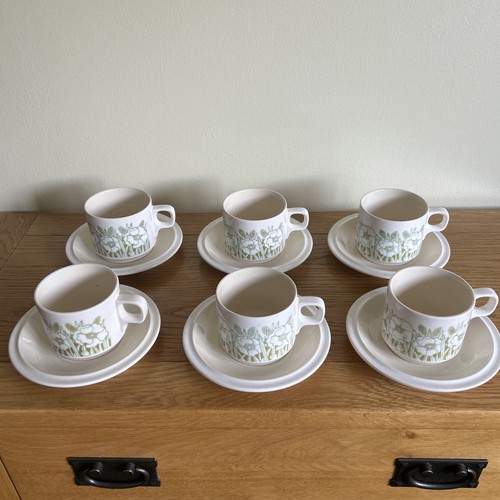 Hornsea fleur cups saucers - hornsea, x