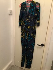 kim co xl teal  multi jumpsuit