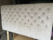 Next, Kingside Chenille Headboard, Mink, Excellent Condition