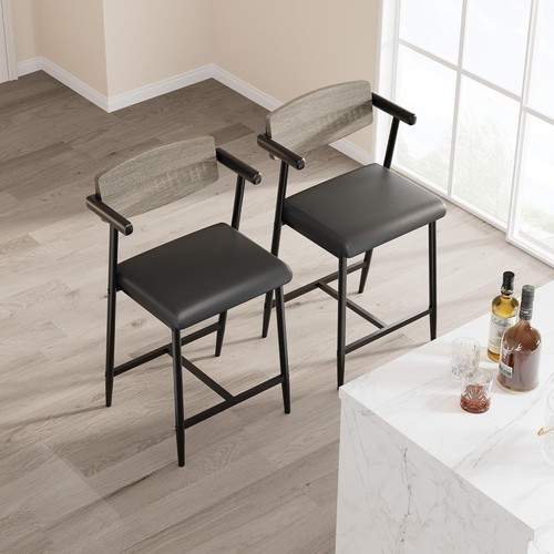 Pcs upholstered bar stools - 2, &