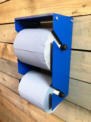 Wall mountable dual blue roll - mountable,