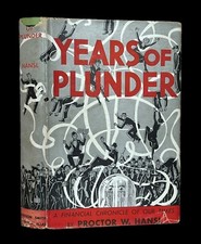1935 Years of Plunder 1st Ed