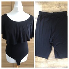 ASOS Leotard bodysuit with shorts in Black by COLLUSION 2 items size 8