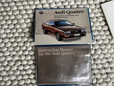 Audi Ur Quattro original handbook pack with Instruction manual