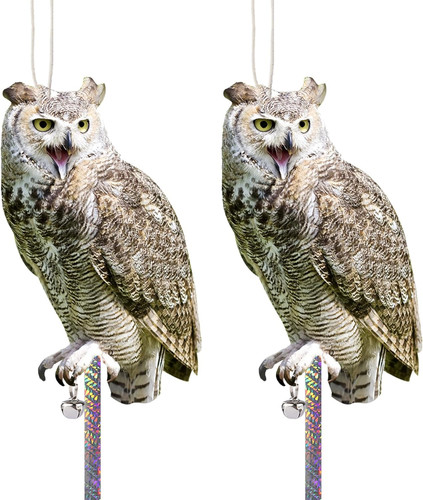 2pcs owl bird scarer pigeon - owl,