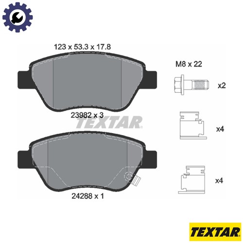 Brake pad set disc - brake,