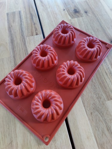 6pc silicone savarin mould