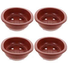 4Pcs Shallow Flower Pots Extra