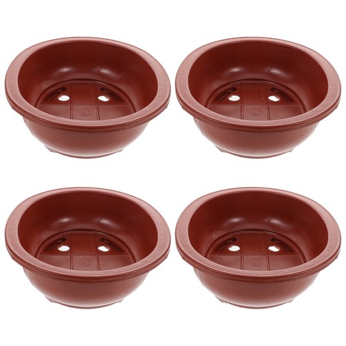 4pcs shallow flower pots extra - 4pcs,
