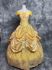 High Quality Beauty and Beast Belle costume Disney princess belle adult dress
