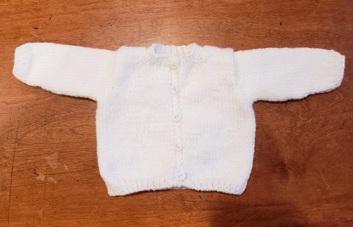 Hand knit doll - hand, sweater