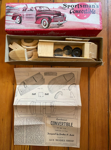 Vintage 1946 ace model car - model, kit