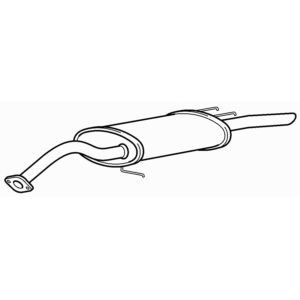 Quality rear exhaust silencer - quality,