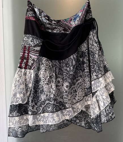 Coline cotton skirt layered - cotton, skirt,