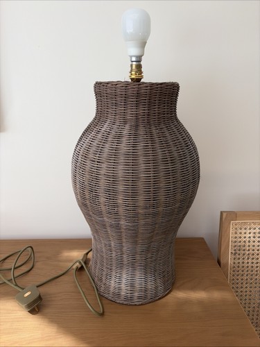 Large table lamp wicker base - large, lamp,