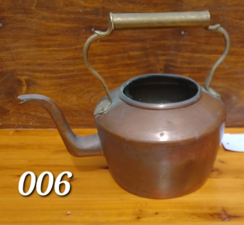 Antique vintage copper kettle - antique,
