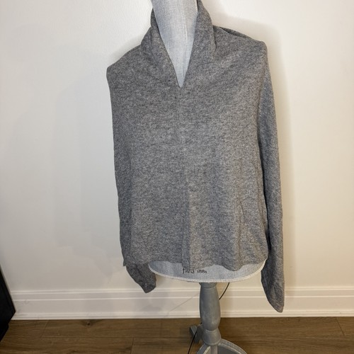 Cashmere cozy gray poncho - cozy,