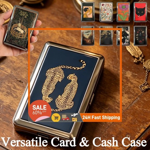 Vintage metal cigarette - cigarette, case