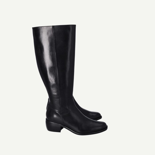 Reiss womens black leather - black,