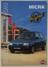 Nissan Micra Hollywod 1995 May Original UK Sales Brochure