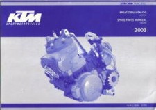 2003 KTM 250-300 EXC MXC Engine Spare Parts Manual : 320884