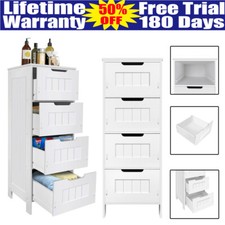 White High Gloss 4 Drawer