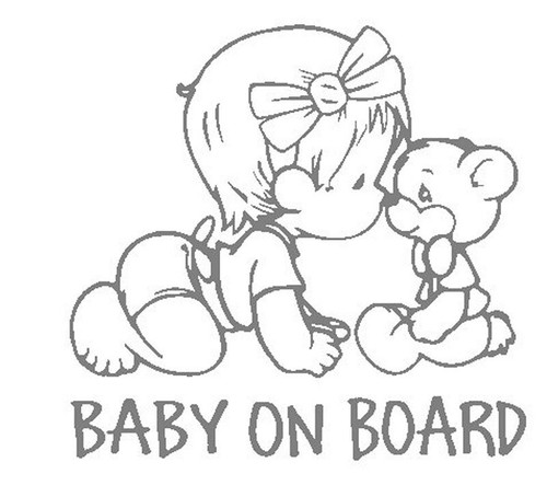 Funny car sticker - funny, baby