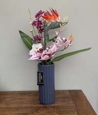 NEXT Artificial Bird of Paradise Flowers Plant Floral Arrangement Vase - BNWT