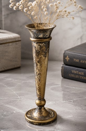 Vintage brass bud - vintage, vase