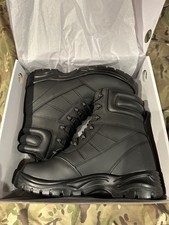 New & Boxed British Army Anti Static Steel Toe Black Safety Boots UK Size 9 M 