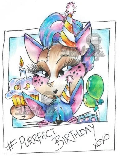Purrfect birthday clear - purrfect,