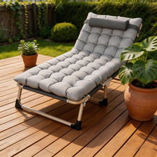 70" Folding Chair Bed