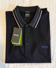 New Hugo Boss Black Paddy Polo T Shirt Luxury Cotton  Size Large Moisture Manage