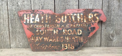 Vintage metal sign - vintage,