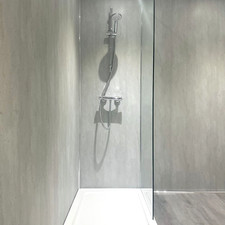 White Lava Matt 1m x 2.4m PVC Shower Wall Panel 1000mm Wide Bathroom Cladding